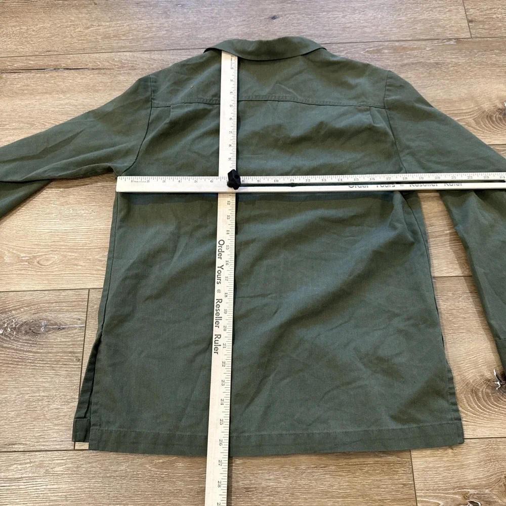 Vintage Military Shirt Mens M Cotton Sateen OG-107 US Air‎ Force Named 70s Nam